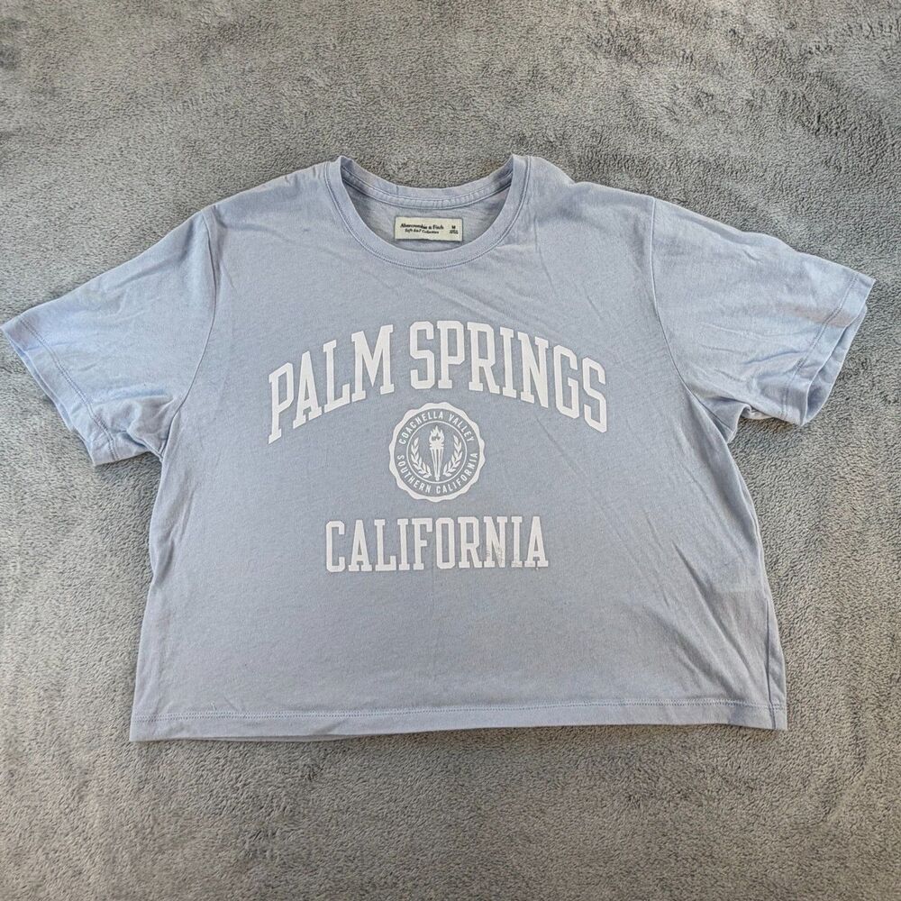 Abercrombie & Fitch Graphic T-Shirt Women’s Medium Palm Springs CA Tee